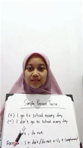 Negative sentence in The Simple Present Tense