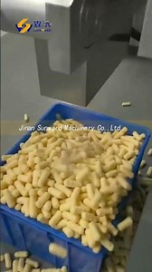 How to making puffed corn bar snacks food use twin screw extruder machine