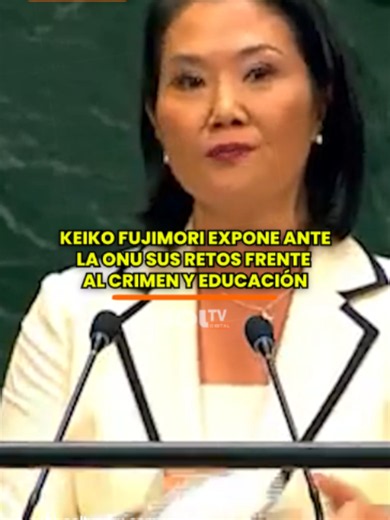 #INTERNACIONAL l KEIKO FUJIMORI ANTE LA ONU Durante su primer discurso ante la Asamblea General de la ONU, la presidenta Keiko Fujimori señaló que el Perú enfrenta una “guerra” contra organizaciones criminales transnacionales y sostuvo que deben ser consideradas grupos terroristas. También planteó una respuesta coordinada entre países para combatir delitos como narcotráfico, minería ilegal, extorsión y trata de personas. 📺🇵🇪 ¡SOL TV EN TODO EL PERÚ! Disfrútanos en: 📡 Claro TV – Canal 26 l Mo