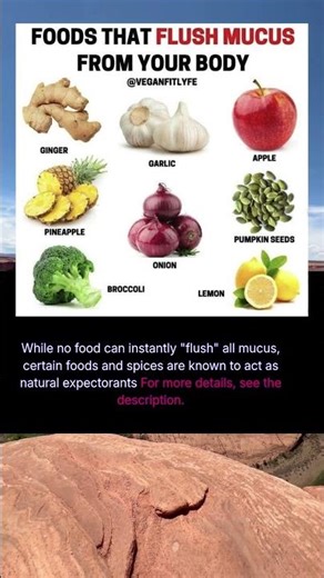 foods that flush mucus from your body