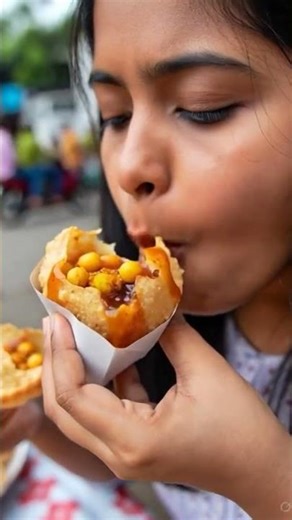 ASMR Indian Street Food – Pani Puri Explosion 💦 Crunch Sounds #satisfyingvideo #indianyoutuber