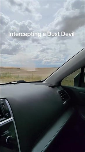 intercepting a dust devil #dustdevil