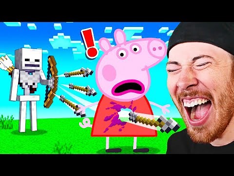 PEPPA PIG vs MINECRAFT! (Peppa Pig Animations Funny)