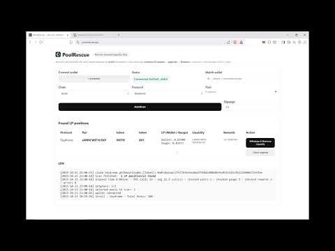 Rescue Your LPs: How to Scan, Claim, and Exit with PoolRescue