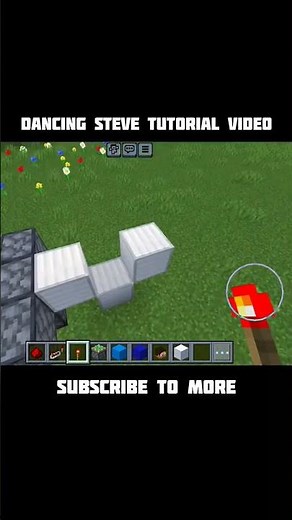 dancing Steve tutorial in Minecraft #minecraft #minecraftshorts