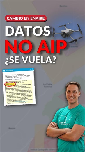 Datos NO AIP no significa que puedas volar