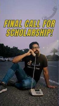 Final Call for Scholarship!