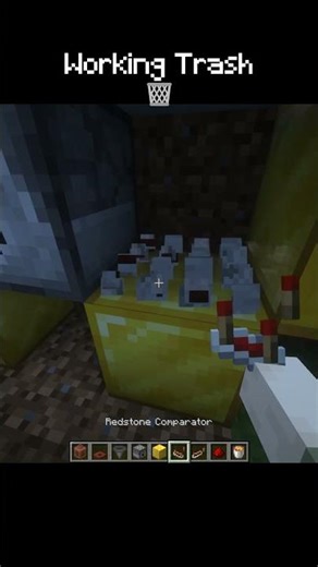 Minecraft Working Trash 🗑️ #shorts #minecraft #minecraftshorts