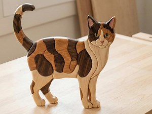 Cat Intarsia Pattern Pack of 4– Scroll Saw Woodworking Templates (PDF Download) - Etsy Canada