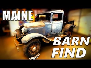 Maine Barn Find sitting for 53 Years 1931 Ford Model A pickup
