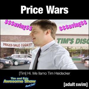 89K views · 703 reactions | Tim'$ Discount Price$ vs. Eric's Premium Prices Tim and Eric Awesome Show, Great Job is all available now for on All 4 + don’t miss Adult Swim Fridays on E4 | Adult Swim UK & Europe | Facebook