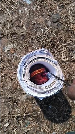 😳Home Made Paper Bomb🔥 Paper Bomb Experiment 💥👌🏻#diwalicrackers #crackerstesting #paperbomb