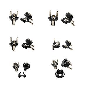 [Hot Item] 16A Taller Solid Hollow Plug Insert Europe Schuko VDE CE