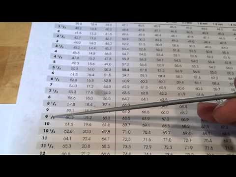 RING SIZE 9.5 U.S. - SIZING CHART