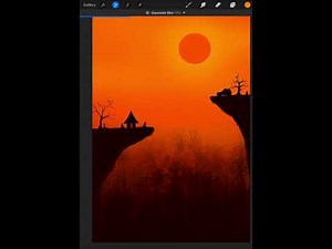 Easy create landscape ￼Easy Procreate Tutorial for Beginners