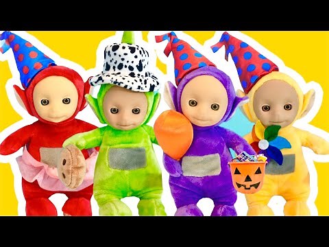 TELETUBBIES Talking Soft Toys DRESS UP Costume Party