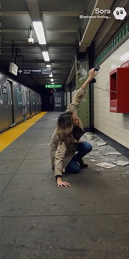Security Footage: Woman Crawls for Help During Subway Earthquake (Last Seen Alive)
