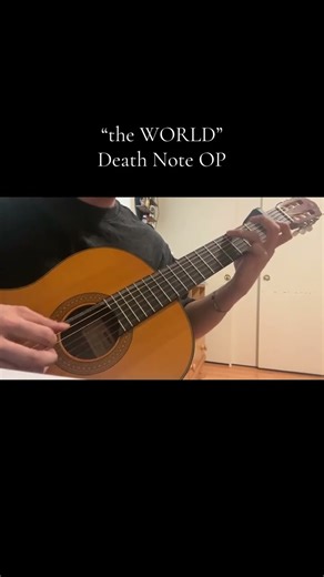“the WORLD” - NIGHTMARE (Death Note OP 1) #shorts #guitar #deathnote