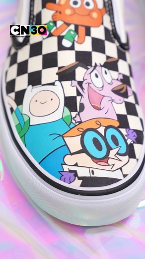 Cartoon Network on Instagram: "WIN these custom @Vans and you can be kickin' it CN30th style! 👟 ⬛️⬜️ ENTER HERE 👉 http://cartn.co/30thGiveaway (link in bio) USA only. 🎨 @crazecustom #CN30 #CartoonNetwork30 #CNturns30 #CN30th #CartoonNetwork30th #CartoonNetwork30thbirthday #CNBDay #CN30thBirthday #CartoonNetwork #30yearsofCN #Giveaway #Vans #Swag #customshoes #customsneakers #customvans #customizedvans #customizedshoes #drip #cartooncharacters #customkicks"