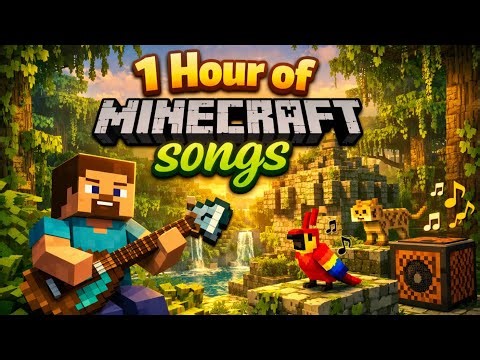 🌴🎵 1 Hour of Minecraft Songs – Relaxing Jungle Vibes & Epic Adventure Music! 🎵🌴
