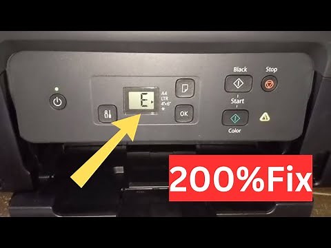 Canon G2770 Error E18 Solution | Red light Blinking