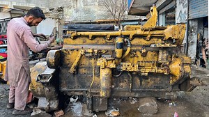 Complete Overhauling Procedure Of Dozer Engine | The Engine Was Damaged Due To Water Entering It | Restoration PK