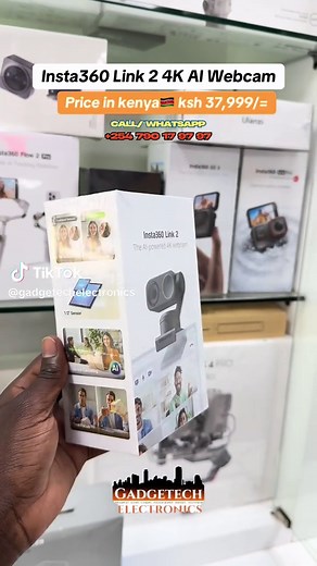 Link 2 4K AI Webcam from Insta360 lets users upgrade the quality of video meeting, family call, and livestreams. It captures UHD 4K video at resolutions up to 3840 x 2160 at 30 fps using a 480 Mb/s USB-C 2.0 connection, while other supported resolutions include 1080p and 720p at up to 60 fps and 360p at up to 30 fps. To help improve image quality and framing, users will be able to take advantage of a 2-axis gimbal that pans and tilts to follow you around the room and also set tracking fences so 