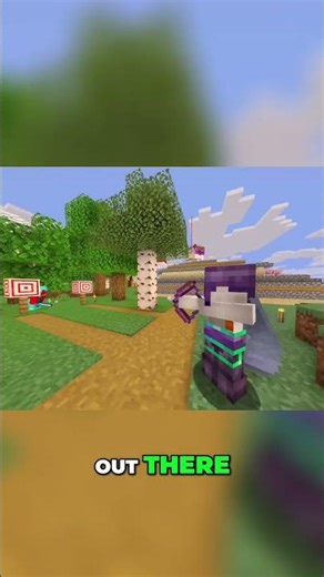 My Friend Tries to Hit a Bullseye in Minecraft 🎯😆 #Shorts