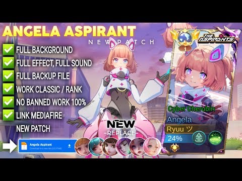 Script Skin Angela Aspirant - Cyber Cherubin No Password | Full Effect Voice | Patch Terbaru