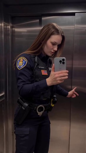 An American female police officer. She got an upset stomach while on duty and let out a fart with atrocious volume..