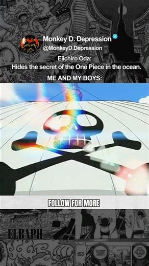 Eiichiro Oda reveals secret #onepiece