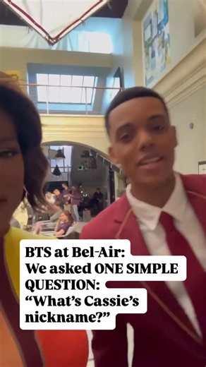 Cassandra Freeman on Instagram: "The cast @belairpeacock was asked to give me a nickname, I was expecting elegance. Power. Aunt Viv Energy. Jabari? Said “In-N-Out.” 😭🍔 Sir… were you hungry or trying to start a fast food franchise with my name?! 😂 Drop your better nickname suggestions below"