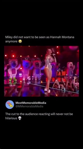 @mostmemorablemedia on Instagram: "Miley Cyrus’s 2013 MTV Video Music Awards performance marked a sharp turning point in how the public viewed her. On August 25, 2013, at the Barclays Center in Brooklyn, she performed a mashup of “We Can’t Stop” and Robin Thicke’s “Blurred Lines” in what became one of the most talked about pop culture moments of the decade. Dressed in a grey teddy bear bodysuit and dancing alongside oversized bear mascots, Cyrus leaned fully into her “Bangerz” era persona, aband