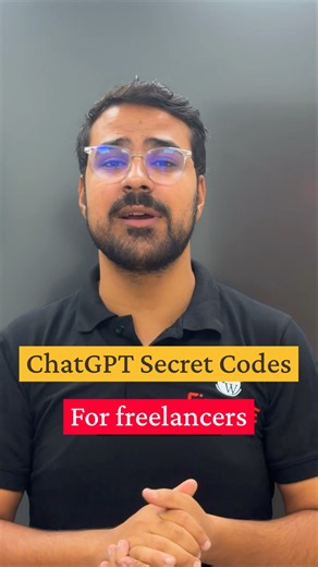 3 AI codes every freelancer should know! 💻🤖 #chatgpt #secretcodes #viral #fyp #explore #freelance