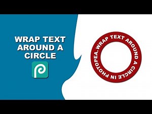 how to wrap text around a circle in photopea