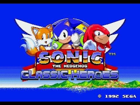 Sonic Classic Heroes - Genesis Hack - 100% Walkthrough (All 14 emeralds)