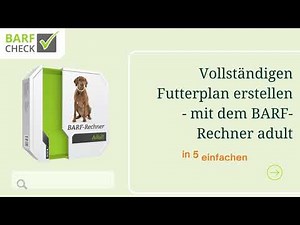 Einfache und präzise Futterplanung für ausgewachsene Hunde