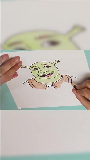 How To Draw Shrek! | Learning Videos for Toddlers | Pocket Preschool #shorts