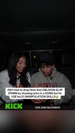 ASH tried to drop hints that OBLIVION SL4P EDWIN in a SONG but he USE his D1 MANIPULATION SKILLS😭#oblivion #ash4hunnid #edwinrg #kickclips
