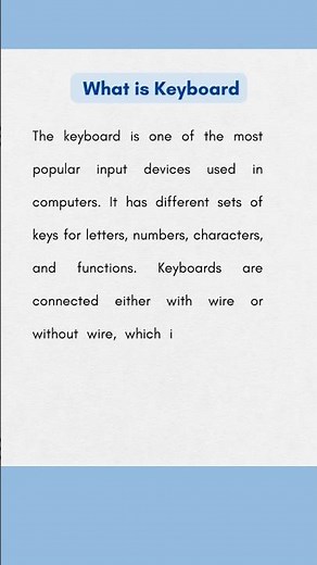 What is Keyboard | Computer Fundamentals |