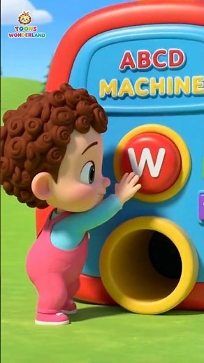 ABC Song for Kids (W-Z) | Fun Alphabet Nursery Rhyme | ABCD Learning Song #abcd #kidssongs #shorts