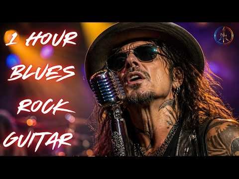 1 Hour Blues Rock Guitar 🌙 Emotional Midnight Vibes | Midnight Rock Drive