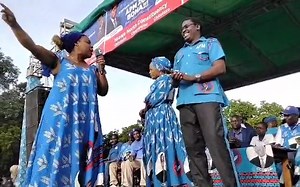 6.8K views · 146 reactions | The nostalgic Fatima Blue crusade. The DPP Director of Protocol, Honourable Lynda Khembo Chihana added aura when she took the stage and mesmerized the audience with her oratory acumen that left the audience yearning for more as she introduced one of the parliamentary aspirants, Honourable Francis Foley. | Democratic Progressive Party - DPP | Facebook