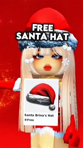 AKSMWORLD on Instagram: "Free Santa Hat in Roblox! #robloxskin #roblox #robloxfyp"