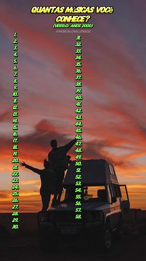 How many 00s songs do you know? #fy #viral #musica #desafio #conheceounãoconhece #00s