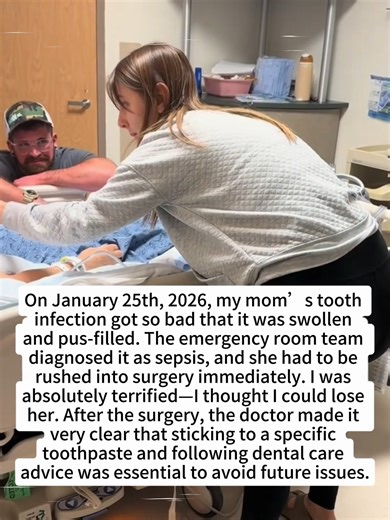 On January 25th, 2026, my mom' s toothinfection got so bad that it was swollenand pus-filled. The emergency room teamdiagnosed it as sepsis, and she had to berushed into surgery immediately. I wasabsolutely terrified-I thought I could loseher. After the surgery, the doctor made itvery clear that sticking to a specifictoothpaste and following dental careadvice was essential to avoid future issues.#toothpaste #oralcare #oralhealth #dentis #dentalcare #healthyteeth #SepsisAwareness #GumHealth #Oral
