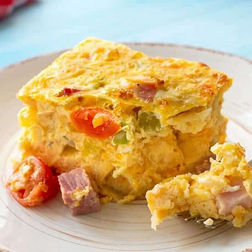Easy Denver Omelet Hash Brown Casserole - The Wholesome Dish