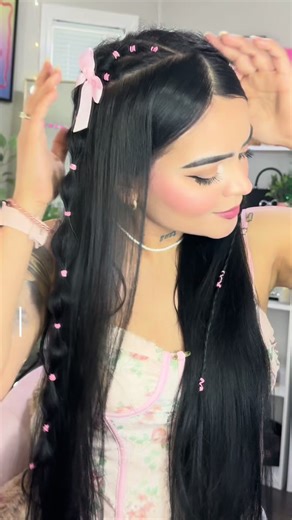 Chicas tutorial de peinado fácil y lindo✨ lo ame✨😍🌸#peinados #easyhairstyles #girls #viral #fy