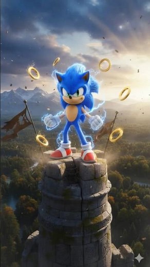 Sonic Running at Super Speed! ⚡ Epic Action Animation | #Sonic#SonicTheHedgehog#SonicSpeed