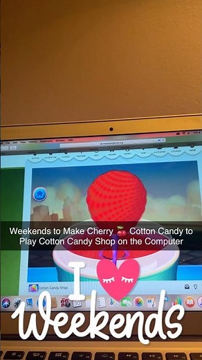 Weekends to Make Cherry 🍒 Cotton Candy to Play Cotton Candy Shop on the Computer
